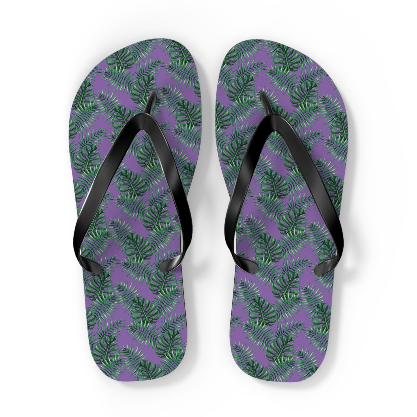 Purple Tropical Bliss Flip Flops