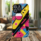 Electric Motion Mix iPhone Cases for Creative Souls | Tough iPhone Magnetic Cases, Stylish Protection, Unique iPhone Accessories, Gift for Art Lovers, Retro Vibes