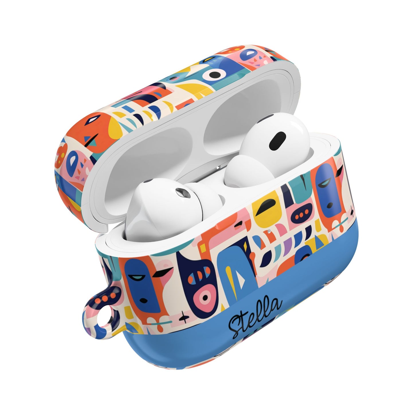 Personalized Abstract Art AirPod Case — Colorful Custom Name/Affirmation Design