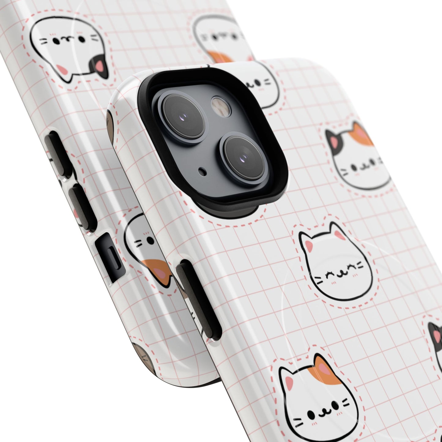 Cute Cat Tough Magnetic Case, iPhone Cover, Cat Lover Gift, Cute Cat Accessories, Pet-Themed iPhone Case