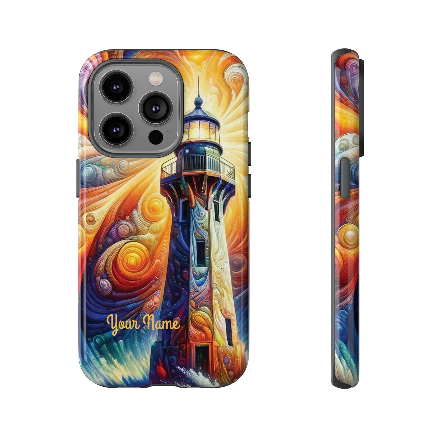 Personalized Cosmic Beacon iPhone Tough Cases, Gift for Him/Her.