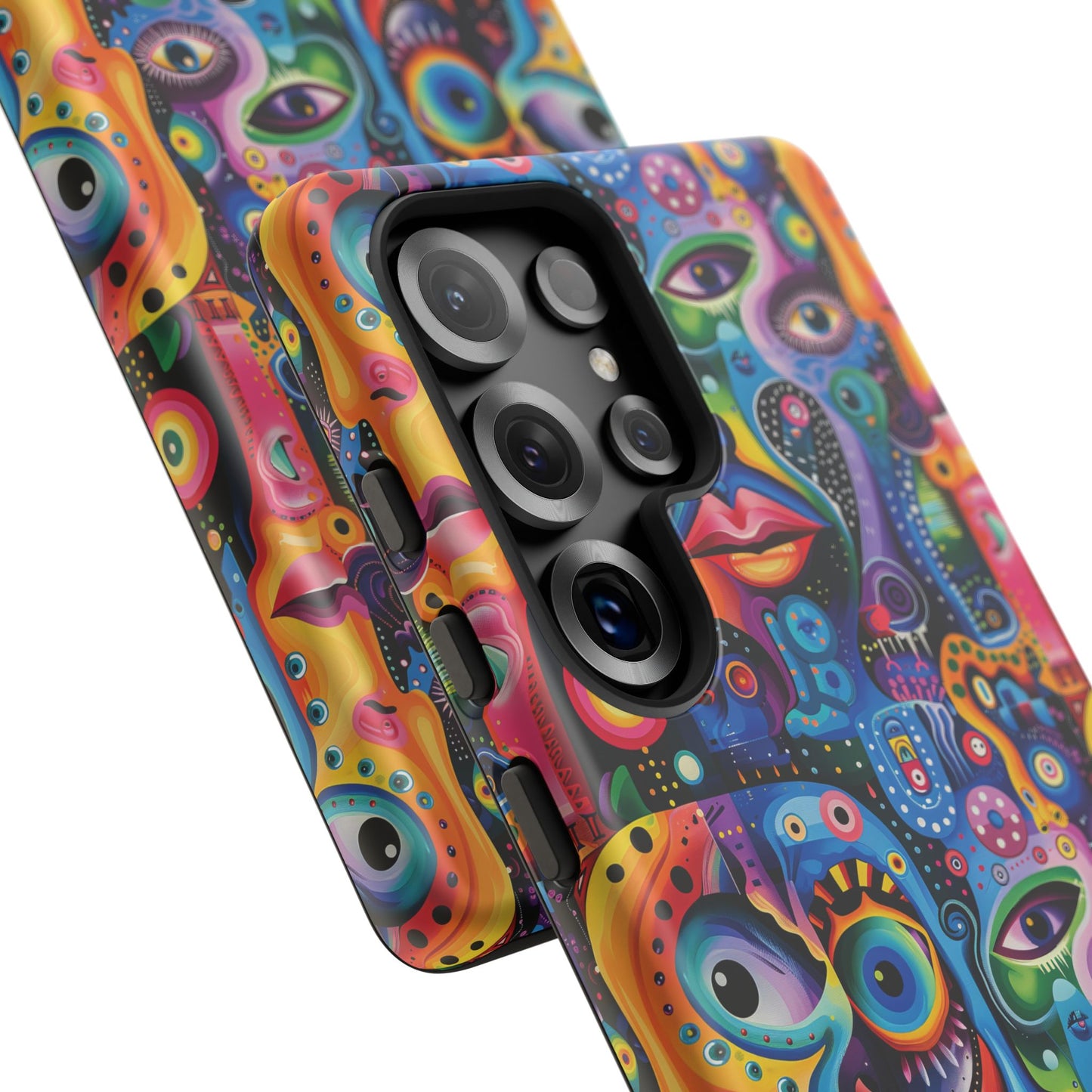 Psychedelic Visions Vibrant Samsung, iPhone and Google Pixel Phone Cases - Colorful Artistic Design