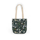 Daisy Delight Floral Canvas Tote Bag with 5-Color Straps | Eco-Friendly Shopping Bag