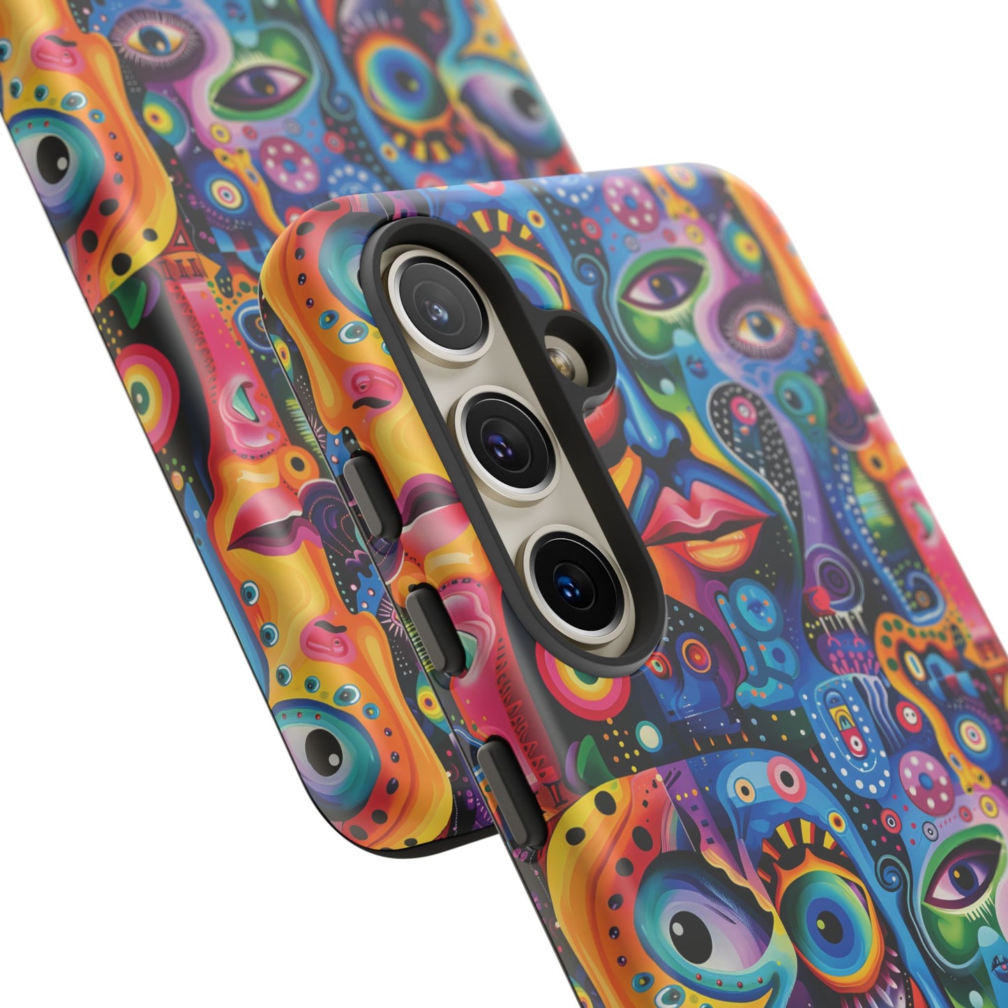 Psychedelic Visions Vibrant Samsung, iPhone and Google Pixel Phone Cases - Colorful Artistic Design