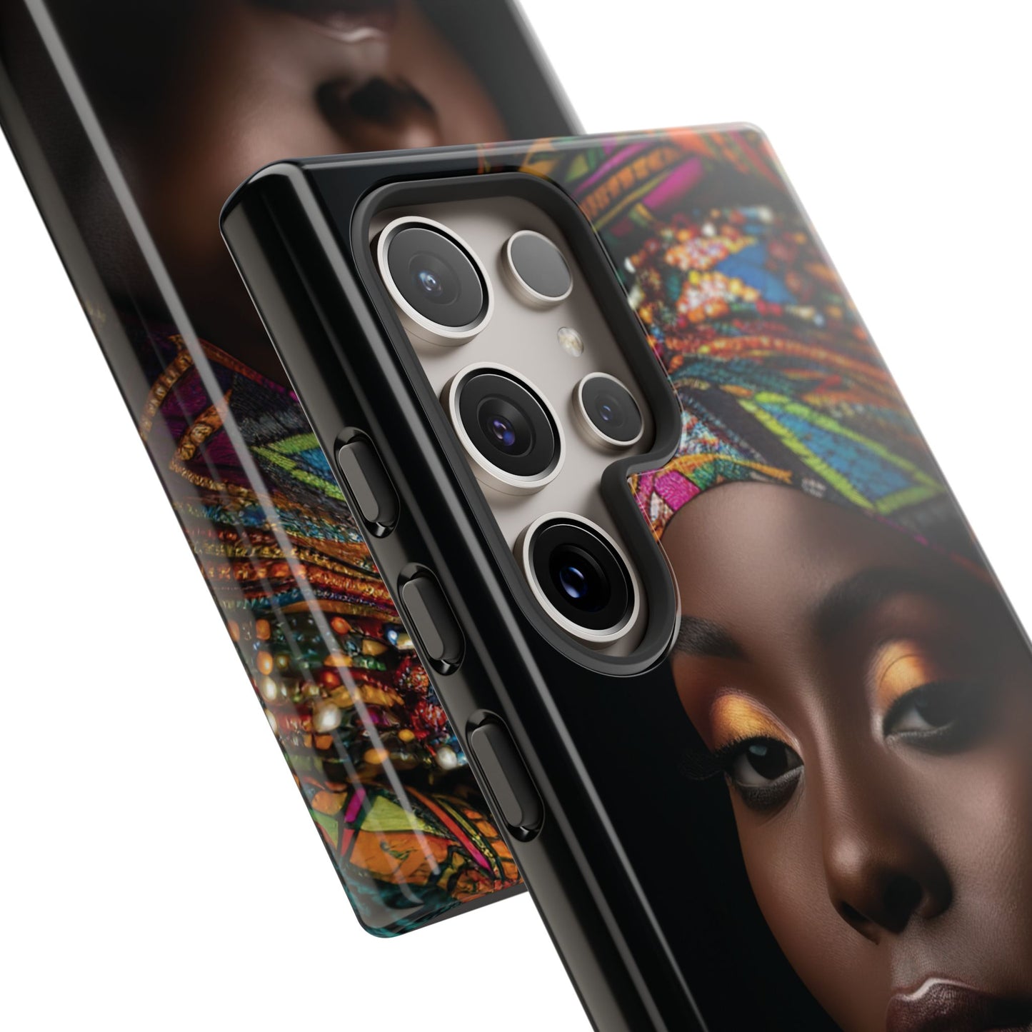 Regal Reflections: African Majesty iPhone, Samsung and Google Tough Phone Cases.