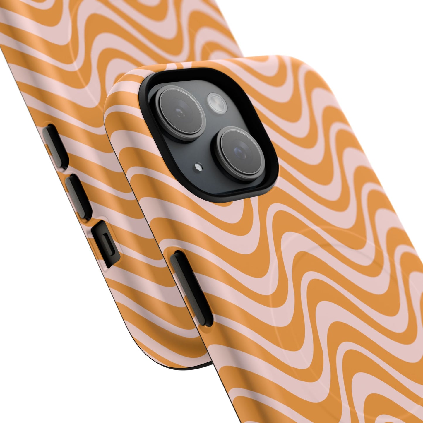 Stylish Tough Magnetic Case for Your iPhone - Trendy Wave Design, Durable Protector, Gift for Her, Cool Tech Accessory, Unique iPhone Cover, Magsafe iPhone Cover.