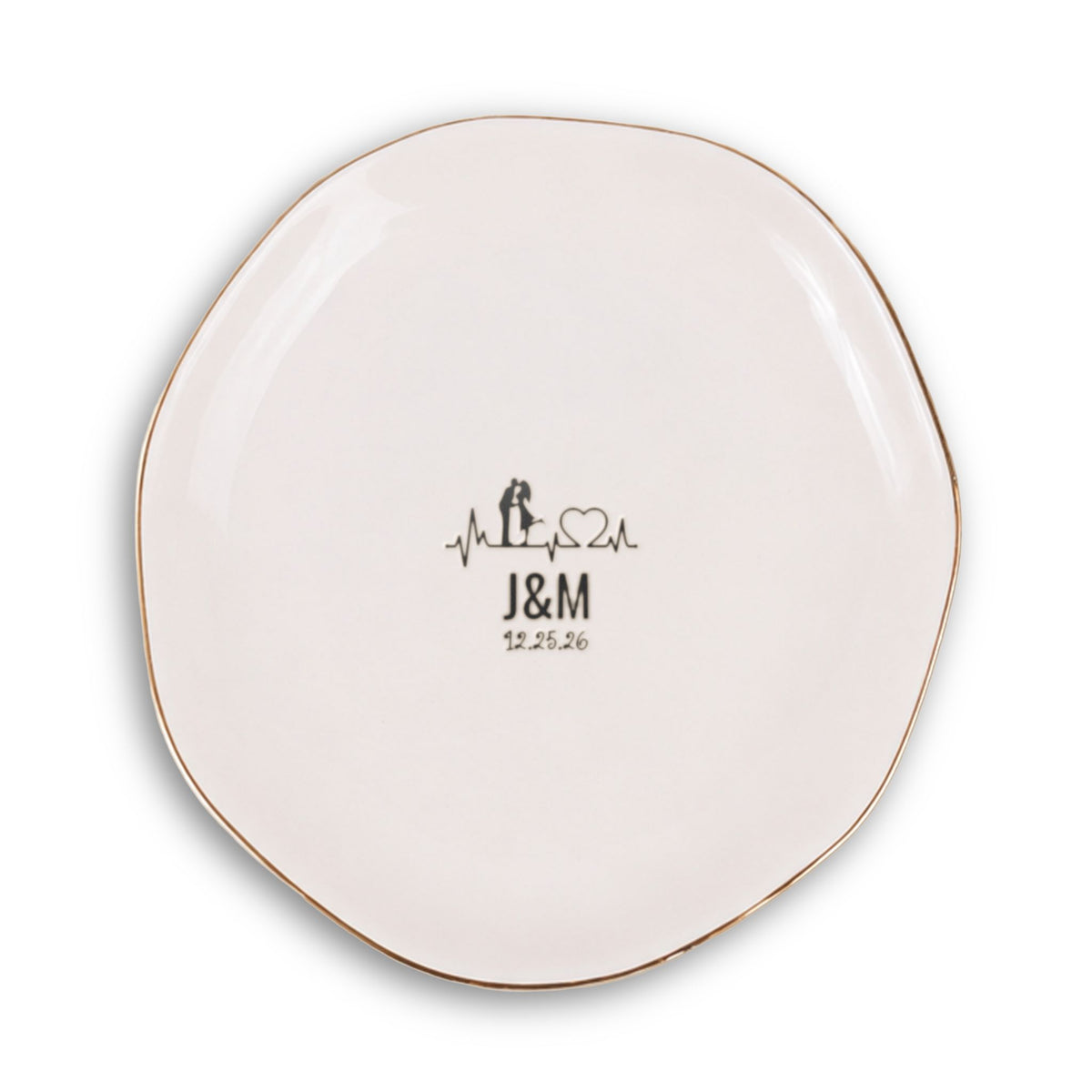 Personalized Ceramic Trinket Tray – Elegant Jewelry & Keepsake Dish