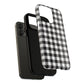 Black and White Gingham Phone Case, Tough Magnetic Cases, Stylish Phone Cover, Gift for Her, Trendy Phone Accessory, Checkered Print