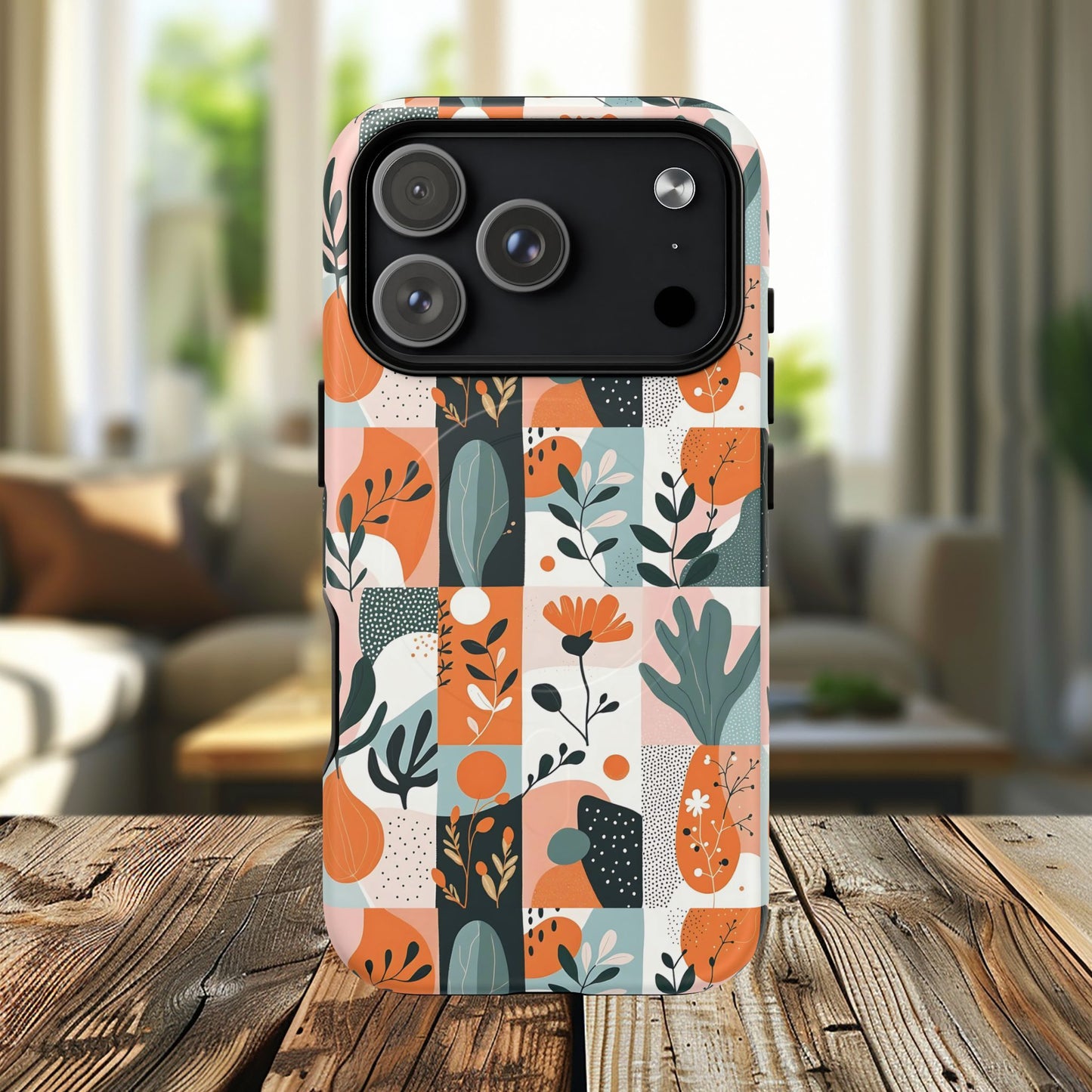 Botanical Bliss Tough Magnetic Phone Case, Durable Phone Cover, Gift for Her, Stylish Tech Accessory, Fall Vibes, Trendy Mobile Case