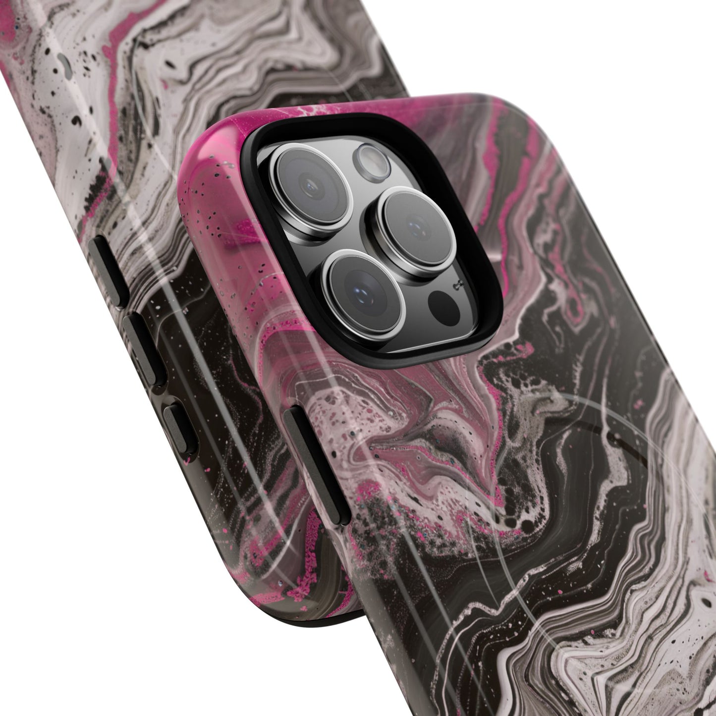 Stylish Magnetic iPhone Cases for Tough Protection, Trendy iPhone Covers, Gift for Teens, Modern Tech Accessories, Marble iPhone Design Cases