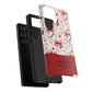 Personalized Rosette Coquette Phone Case - Custom Name/Message 'I Am Stronger Than The Storm' Floral Bow Protective Case