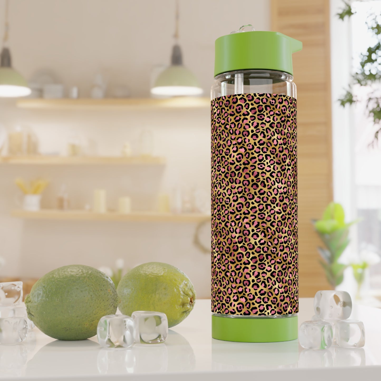 Leopard Luxe Infuser Water Bottle