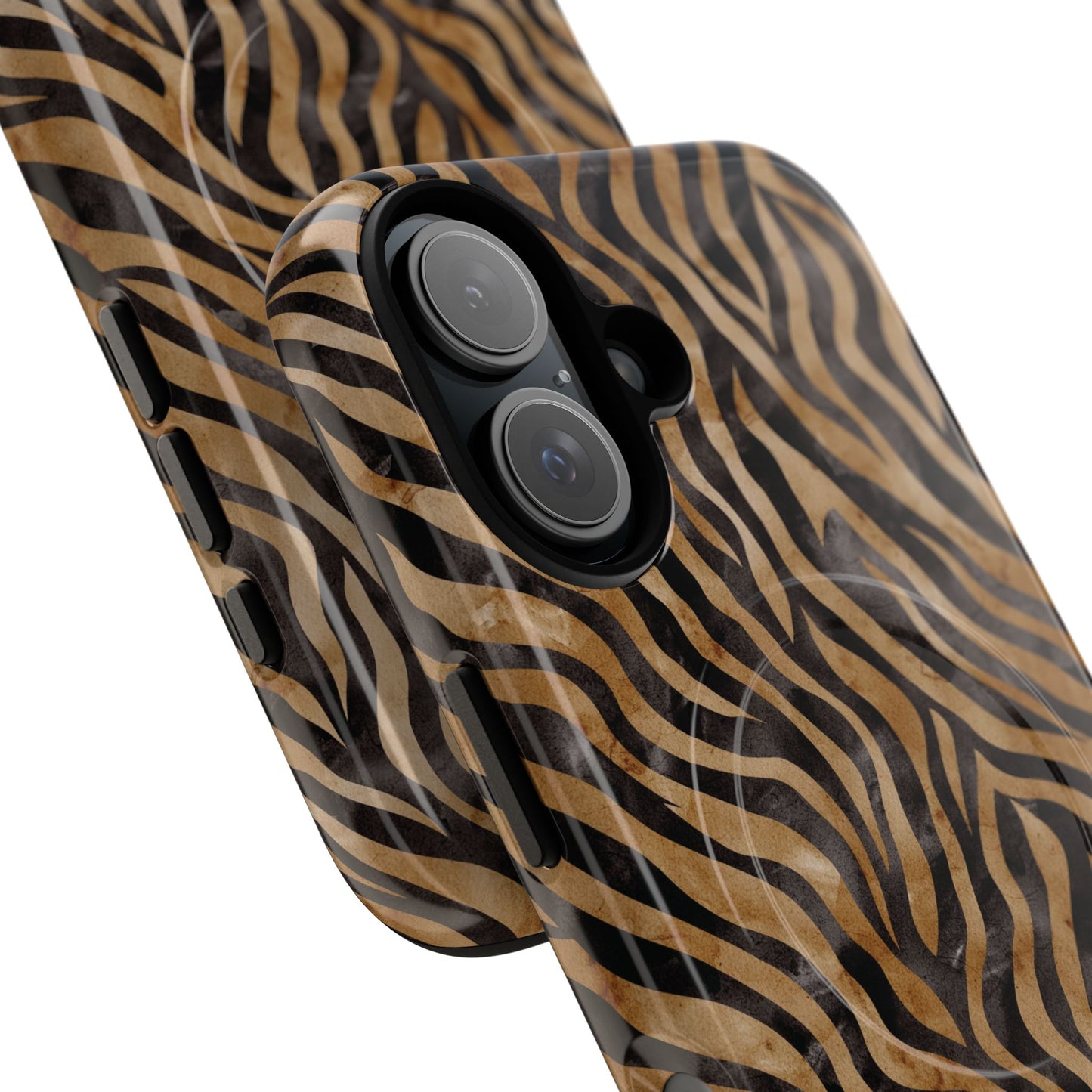 Tough Magnetic iPhone Case with Zebra Print, Stylish Protection for iPhones, Unique iPhone Accessory, Gift for Animal Lovers]