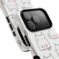 Cute Kawaii Cat Tough Magnetic iPhone Case, Cute Cat Lover Gift, Kawaii iPhone Cover, Tough iPhone Case, Unique Pet Themed Accessory,