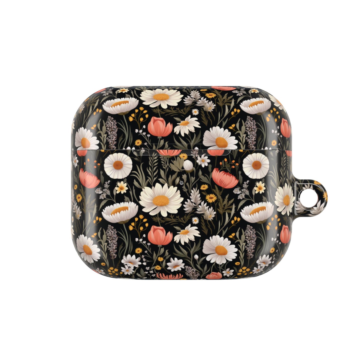 Blossom Elegance: Noir Garden AirPod Case - Chic Floral Design for Nature Lovers- Airpods Pro Gen 1 and 2, Gen 1 to 4.
