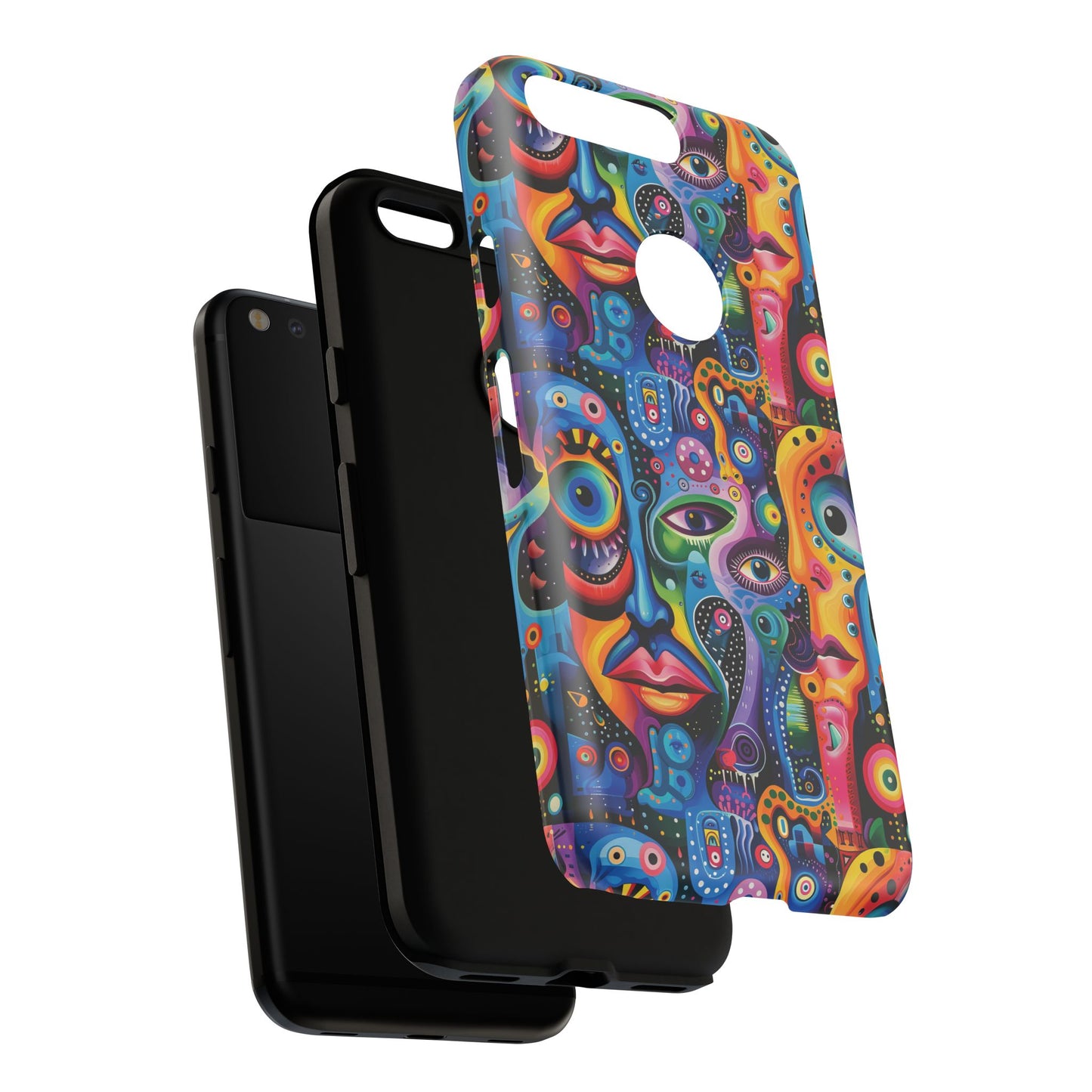 Psychedelic Visions Vibrant Art Google Pixel, iPhone and Samsung Phone Case - Tough Cases for Creative Souls