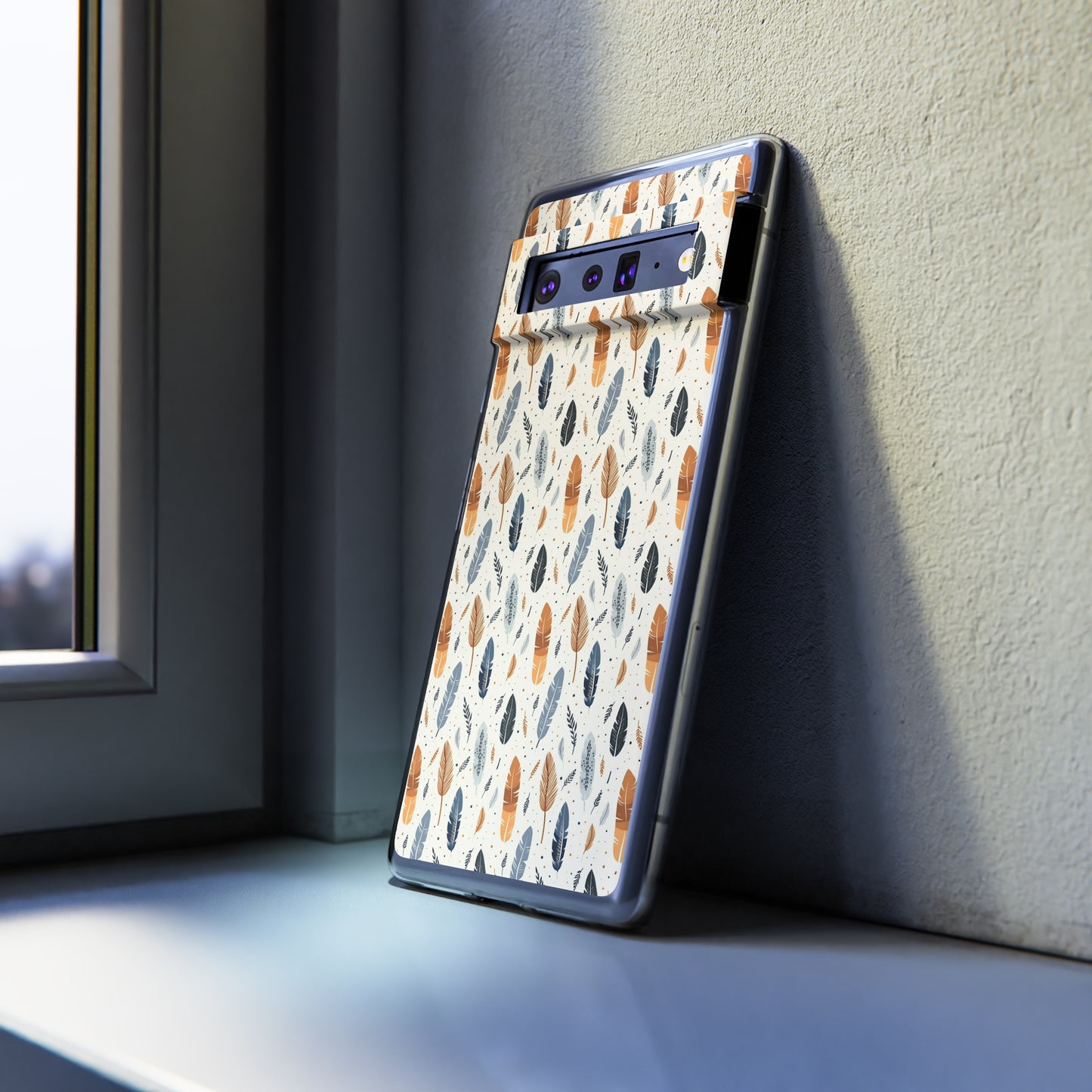 Whispering Feathers Soft iPhone, Google and Samsung Cases