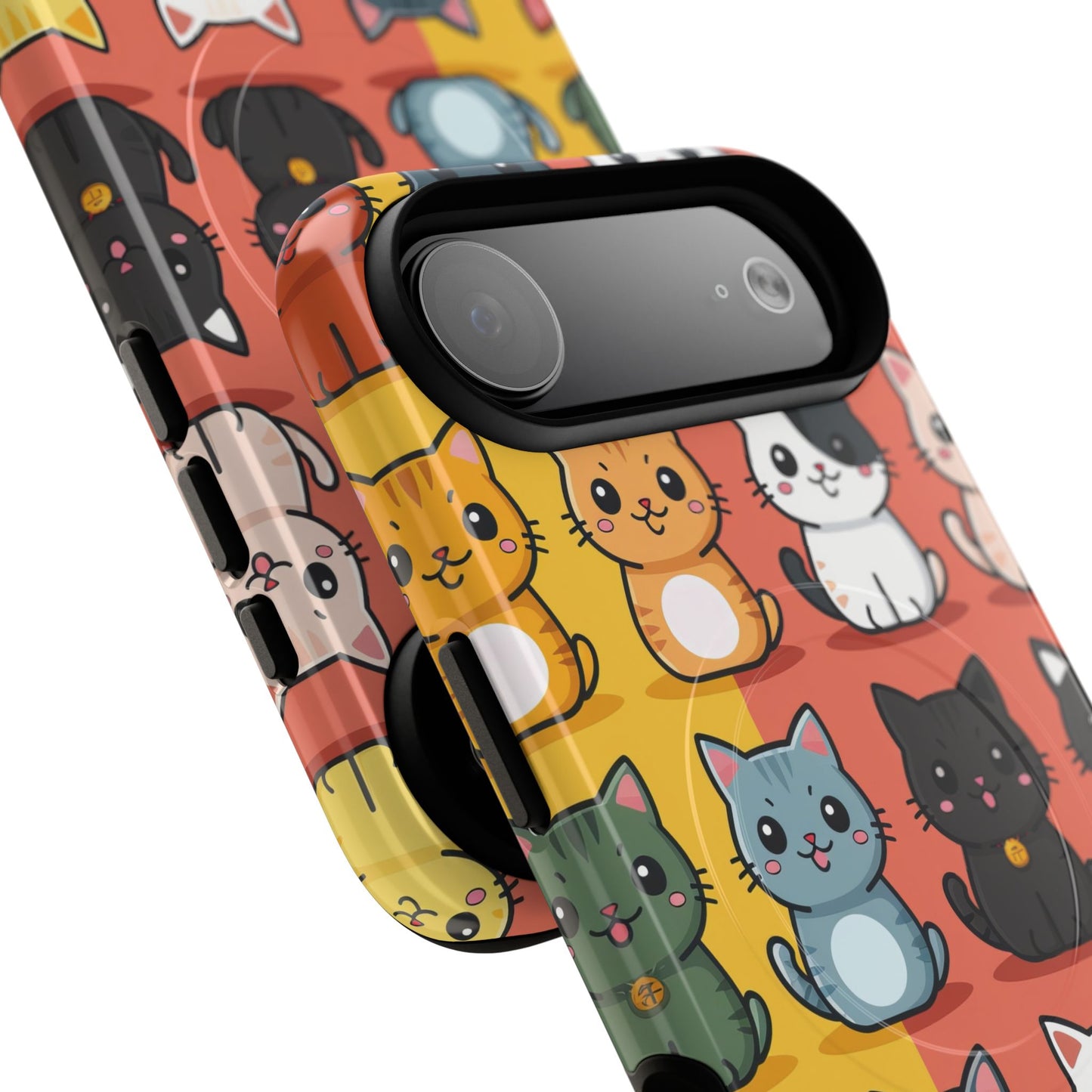 Cute Cat Magnetic Phone Cases for Pet Lovers, Durable Cases, Animal Design, Fun Gift, Unique Accessories