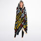 Geometric Harmony Hooded Blanket Sherpa - AOP