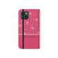 Personalized Pink Bow Coquette Flip iPhone and Samsumg Case — Custom Name or Affirmation Wallet Cover