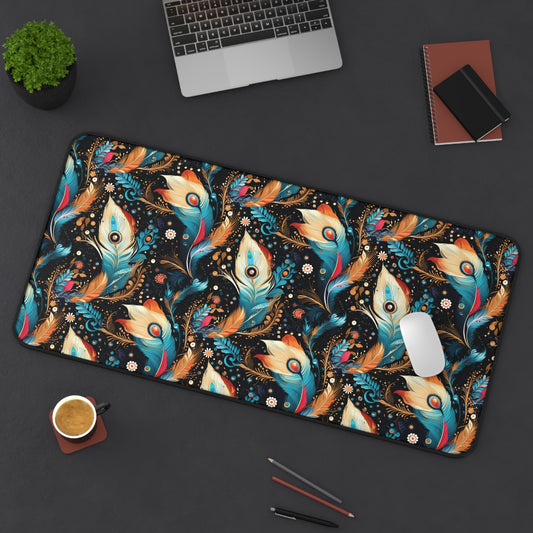 Ethereal Feathers Desk Mat