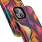 Vibrant Leaf Wave Tough Magnetic Phone Case, Vibrant Smartphone Cover, Unique Protective Case for Gifts, Phone Accessories, Trendy Design