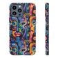Psychedelic Visions Colorful Art iPhone Case - Tough Cases with Vibrant Abstract Design