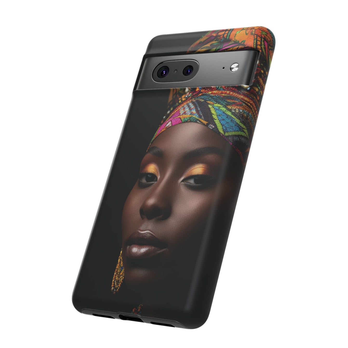 Regal Reflections: African Majesty Tough Google Pixel, iPhone and Samsung Cases.
