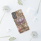 Personalized Lotus Floral Stained Glass Effect Tough Phone Case