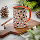 Heart Patterned Coffee Mug - Colorful Love Design, Perfect for Gifts & Celebrations