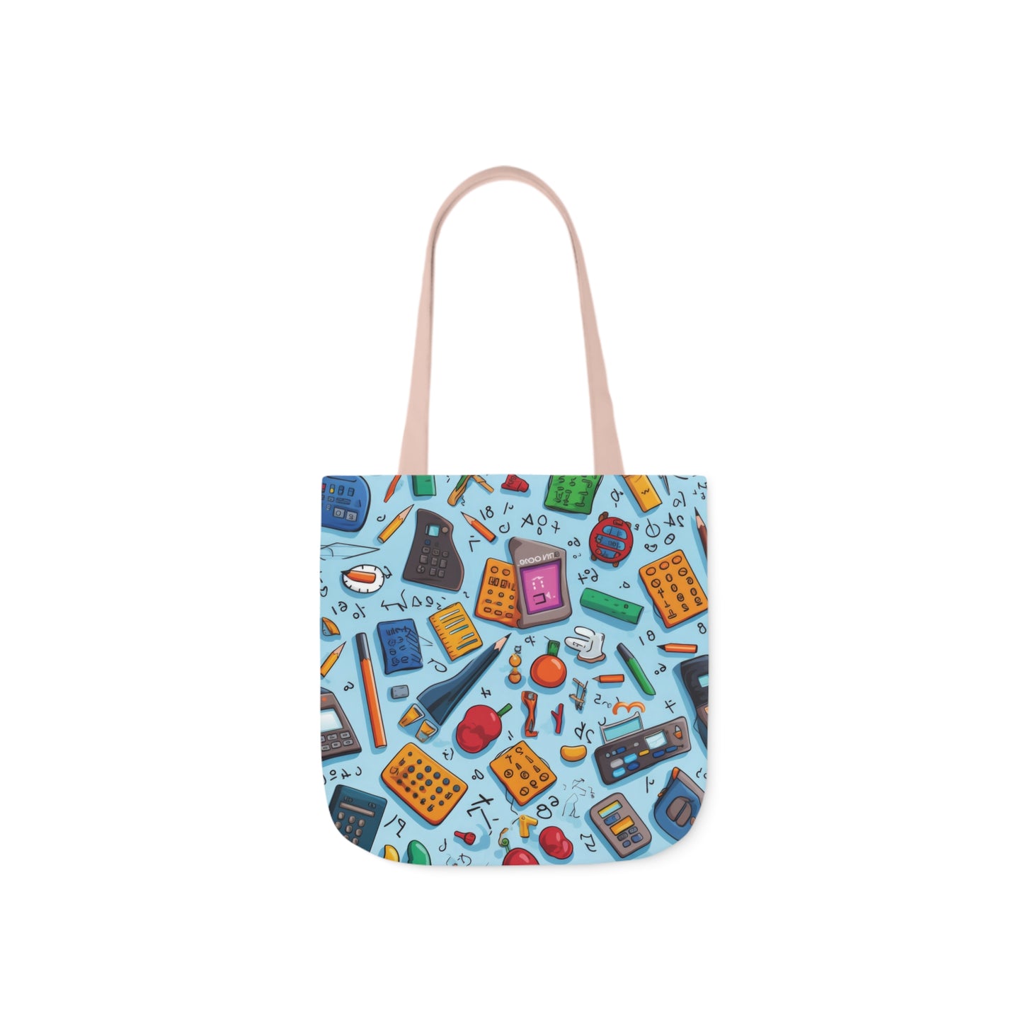 Blue Academic Adventures Canvas Tote Bag