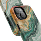 Stylish Tough Acrylic Magnetic iPhone Cases for Everyday Protection, Marble Design, Unique Gifts for Tech Lovers, Holiday Essentials