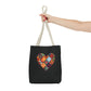 Patched Heart Tote Bag