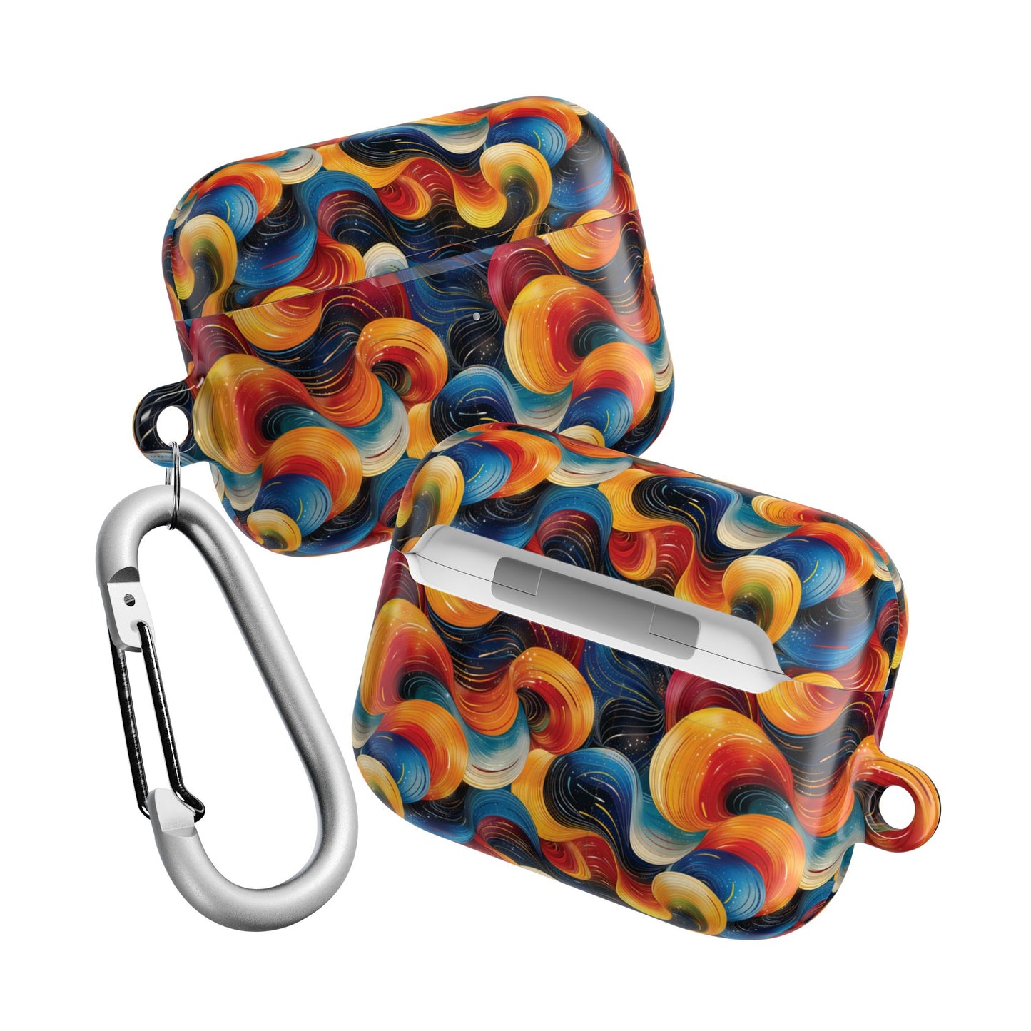Cosmic Swirl AirPod Case - Colorful Protective Cover for Music Lovers