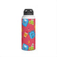 Personalized Kawaii Composition Book Inspired Stainless Steel Water Bottle for Kids, School Supplies, Eco-Friendly Drinkware, Back to School, Teacher Gifts