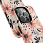Stylish Soft Petal Noir iPhone Case, Floral iPhone Accessory for Her, Tough iPhone Magnetic Cases, Trendy iPhone Cover, Gift for Friends, Summer Vibes