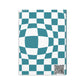 Teal Checkered Charm A Hardcover Notebook (PY)