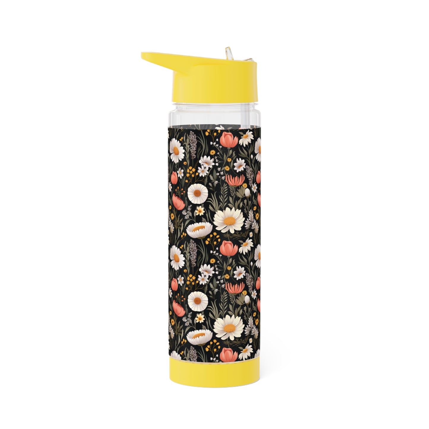 Blossom Elegance: Noir Garden Infuser Water Bottle