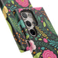 Personalized Floral Fantasy Samsung and Google Pixal Phone Case – Personalized Tough Cases with Colorful Garden Design