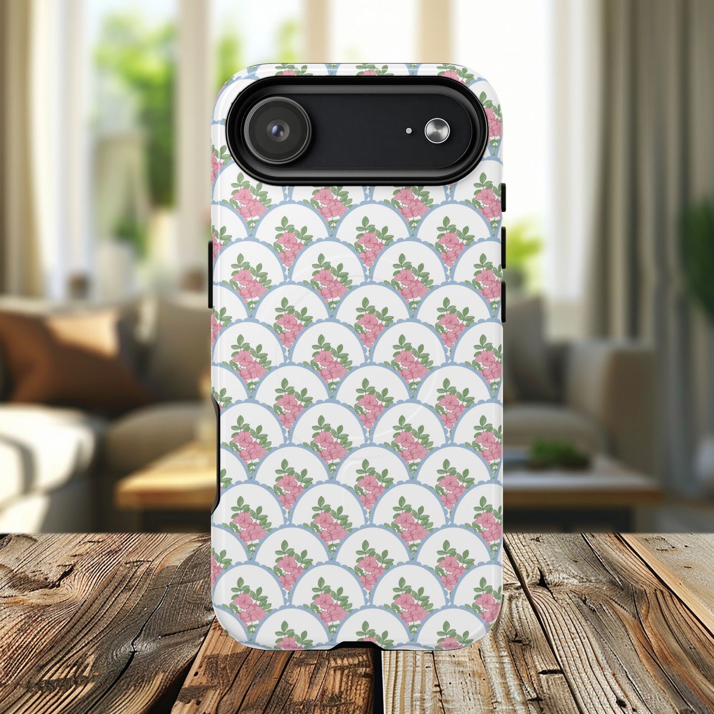 Garden Lace Scallop Tough iPhone Magnetic Cases - Chic iPhone Protection, Cute Mother’s Day Gift, Stylish Tech Accessory, Unique Gift for Her.
