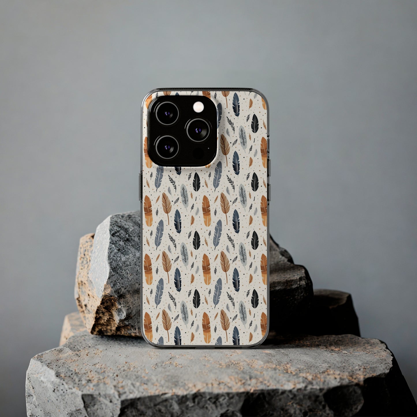 Whispering Feathers Soft iPhone, Google and Samsung Cases