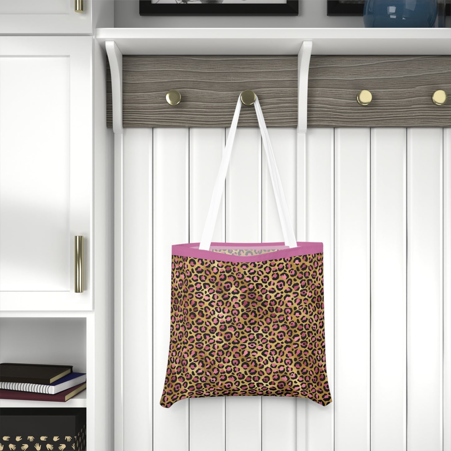 Leopard Luxe Shoulder Tote Bag - Colorful Everyday Accessory