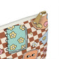 Personalized Brown Doodle Daydream Composition Book Inspired Accessory Pouch, Kids School Supplies, Classroom Organizer, Teacher Gift, Fun Stationery Case, Back to School
