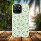 Elegant Ribbon iPhone Case, Stylish Magnetic iPhone Case, Chic iPhone Cover, Green Bow Design, Gift for Her, Everyday Essential, Coquette iPhone Case