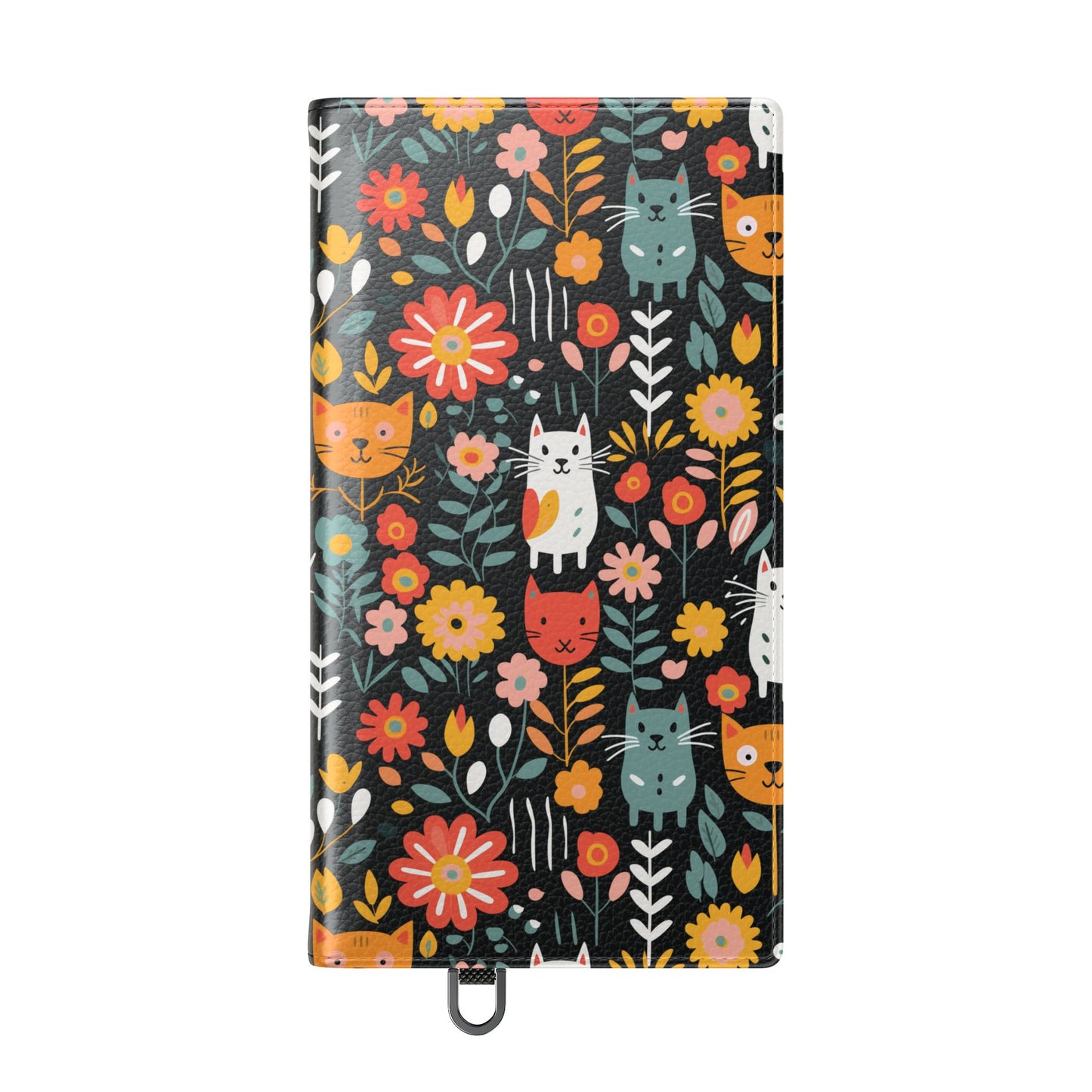 Whimsical Feline Garden iPhone and Samsung Flip Cases