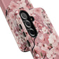 Personalized Cherry Blossom Tough Phone Case — Pink Floral Protective Case for Samsung & Google