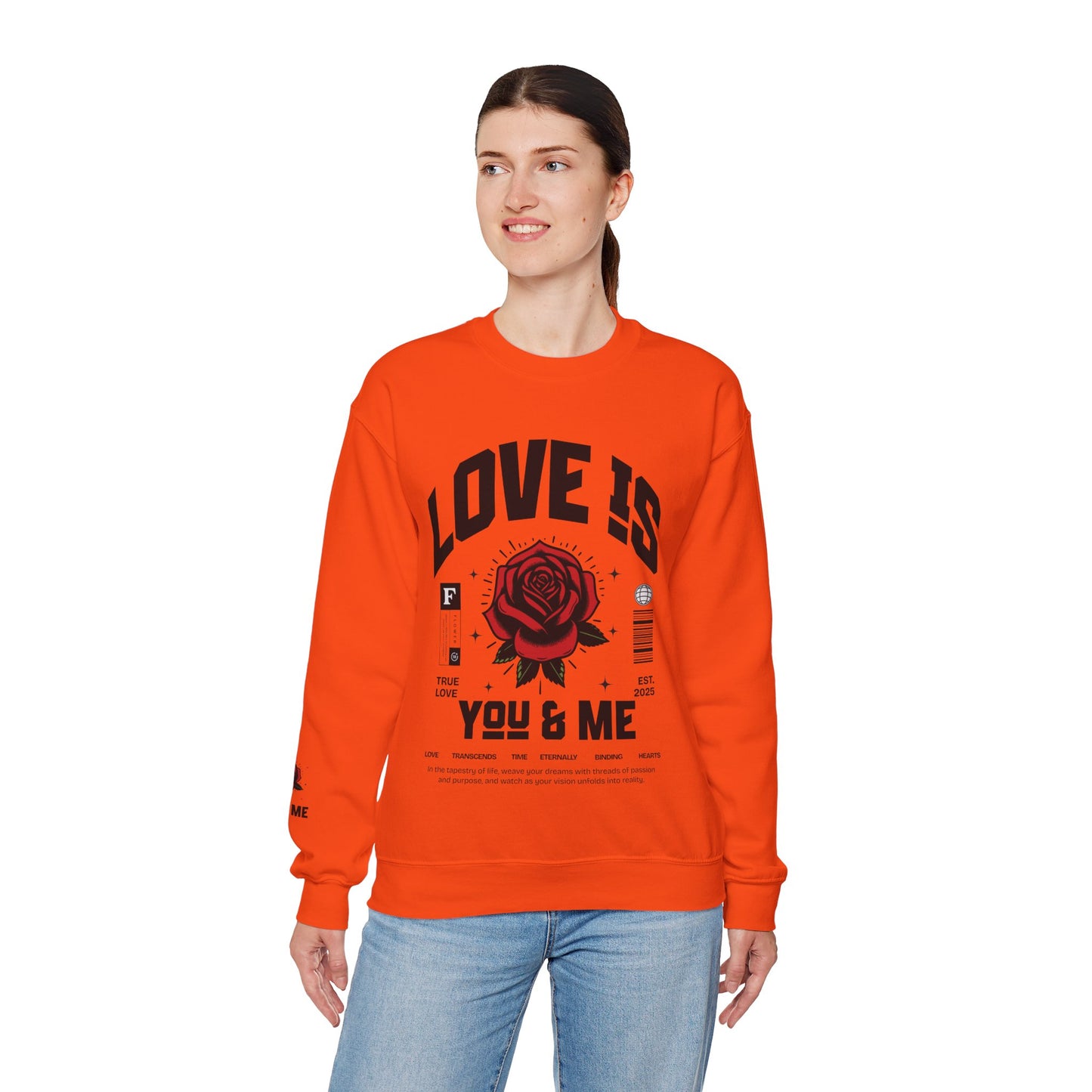 Love is ... Valentines Unisex Heavy Blend™ Crewneck Sweatshirt.