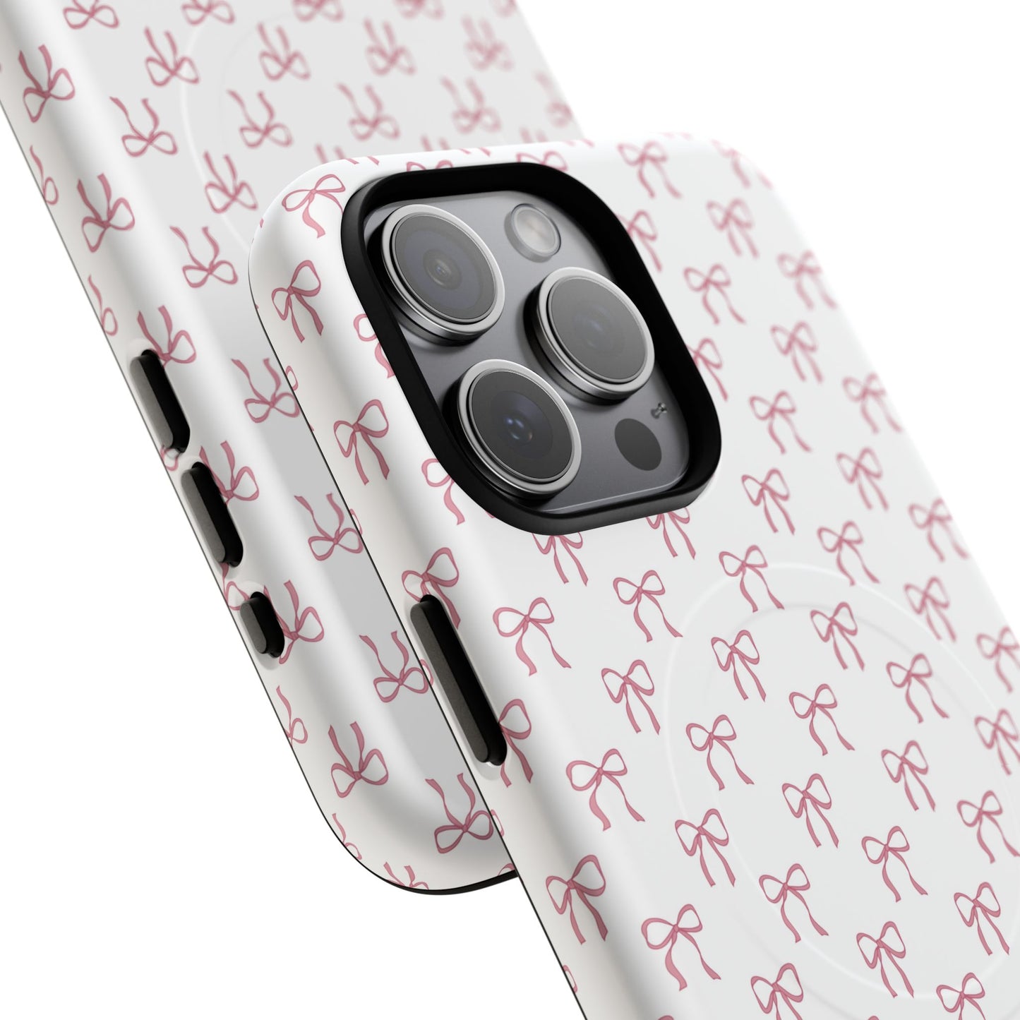 Blush Coquette Bow Bliss Magnetic iPhone Cases, Gift for Her, Cute iPhone Accessories, Fun Personalized Cases, Stylish Tech Gifts, Birthday Present