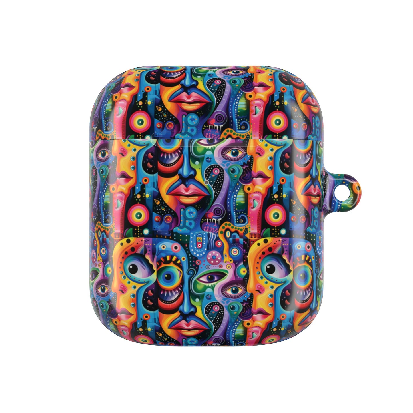 Psychedelic Visions Colorful Artistic AirPod Case - Unique Design for Music Lovers