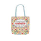 Personalized Doodle Daydream Composition Book Inspired Canvas Tote Bag with Colorful Straps, Cute School Bag, Eco-Friendly Tote, Back to School Shopping Bag, Teacher Gift Idea